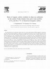 Research paper thumbnail of Rates of organic carbon oxidation in deep sea sediments in the eastern North Atlantic from pore water profiles of O 2 and the δ 13C of dissolved inorganic carbon