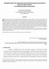 Research paper thumbnail of REFORMULATING THE CHARACTER EDUCATION ON ISLAMIC EDUCATION IN MULTICULTURAL SOCIETY: From Multiculturalism to NationalismA Student in Graduate Program