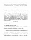 Research paper thumbnail of AUDIENCE PERCEPTION OF MEDIA COVERAGE OF BOKO-HARAM INSURGENTS IN NIGERIA: A STUDY OF CHANNELS TELEVISION