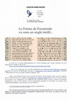 Research paper thumbnail of Le Poème de Parménide vu sous un angle inédit