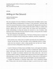 Research paper thumbnail of Writing on the Ground