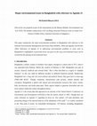 Research paper thumbnail of Major Environmental Issues in Bangladesh: A Review with Reference to Agenda 21