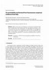 Research paper thumbnail of On perishability and Vertical Price Transmission: empirical evidences from Italy