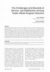 Research paper thumbnail of The Challenges and Rewards of Service: Job Satisfaction among Public Affairs Program Directors