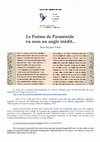 Research paper thumbnail of Le Poème de Parménide vu sous un angle inédit...