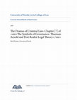 Research paper thumbnail of The Dramas of Criminal Law: Chapter [?] of <I>The Symbols of Governance: Thurman Arnold and Post-Realist Legal Theory</I>