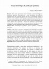 Research paper thumbnail of MULLER FM 2007 A noção deontológica de justificação epistêmica