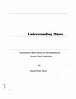 Research paper thumbnail of Understanding Music Introduction to Music Theory For The foundation for