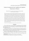 Research paper thumbnail of Forensic Accounting and Fraud: Capability and Competence Requirements in Malaysia