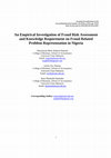 Research paper thumbnail of An empirical investigation of fraud risk assessment and knowledge requirement on fraud related problem representation in Nigeria