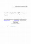 Research paper thumbnail of Forensic Accounting Knowledge and Skills on Task Performance Fraud Risk Assessment: Nigerian Public Sector Experience