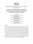 Research paper thumbnail of IMPACTS OF FATA MERGER WITH KHYBER PAKHTUNKHWA: A PERCEPTION OF COLLEGE COMMUNITY OF DISTRICT BANNU