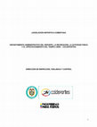 Research paper thumbnail of LEGISLACIÓN DEPORTIVA COMENTADA DEPARTAMENTO ADMINISTRATIVO DEL DEPORTE, LA RECREACIÓN, LA ACTIVIDAD FISICA Y EL APROVECHAMIENTO DEL TIEMPO LIBRE – COLDEPORTES DIRECCIÓN DE INSPECCIÓN, VIGILANCIA Y CONTROL