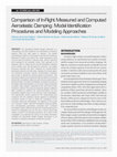 Research paper thumbnail of Comparison of In-Flight Measured and Computed Aeroelastic Damping: Modal Identification Procedures and Modeling Approaches