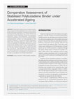 Research paper thumbnail of Comparative Assessment of Stabilised Polybutadiene Binder under Accelerated Ageing