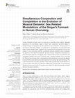 Research paper thumbnail of Simultaneous Cooperation and Competition in the Evolution of Musical Behavior: Sex-Related Modulations of the Singer's Formant in Human Chorusing