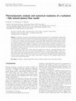 Research paper thumbnail of Thermodynamic analysis and numerical resolution of a turbulent - fully ionized plasma flow model