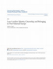 Research paper thumbnail of Luso-London: Identity, Citizenship, and Belonging in ‘Post-National’ Europe