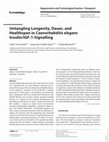 Research paper thumbnail of Untangling Longevity, Dauer, and Healthspan in Caenorhabditis elegans Insulin/IGF-1-Signalling