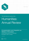 Research paper thumbnail of Europeanization and Integration as Matters of Perception Social Movements in a Theorized European Union Context