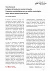 Research paper thumbnail of Tesis Doctoral: La figura del productor musical en España. Propuestas metodológicas para un análisis musicológico". Cuadernos de ETNOmusicología, nº 7. Reseña: Sara Arenillas