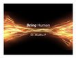 Research paper thumbnail of Being Human2