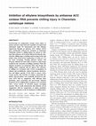 Research paper thumbnail of Inhibition of ethylene biosynthesis by antisense ACC oxidase RNA prevents chilling injury in Charentais cantaloupe melons