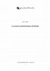 Research paper thumbnail of La logica esistenziale di Hume