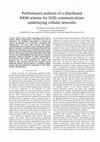 Research paper thumbnail of Performance analysis of a distributed RRM scheme for D2D communications underlaying cellular networks