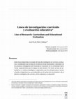 Research paper thumbnail of LÍNEA DE INVESTIGACIÓN-CURRÍCULO Y EVALUACIÓN.pdf