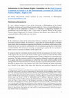 Research paper thumbnail of Submission to the Human Rights Committee on its Draft General Comment on Article 6 of the International Covenant on Civil and Political Rights – Right to life