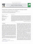 Research paper thumbnail of Characterisation of discharge events during plasma electrolytic oxidation