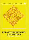 Research paper thumbnail of De la Interpretación a la lectura (1-3)