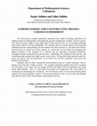 Research paper thumbnail of Understanding and Constructing: A Design Experiment, Abstract for Colloquium, University of Texas at El Paso, October 23, 2009