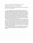 Research paper thumbnail of Helping Students with Proving: Two Teaching Experiments, Abstract for Colloquium at the University of Nebraska, Lincoln, October 17, 2014.