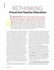 Research paper thumbnail of Rethinking Preservice Teacher Education