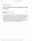 Research paper thumbnail of bewtie- Walter Swennen At Gladstone Gallery, New York.pdf