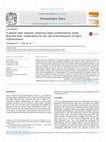 Research paper thumbnail of A patient with subacute cutaneous lupus erythematosus along Blaschko lines: Implications for the role of keratinocytes in lupus erythematosus