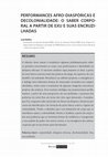 Research paper thumbnail of PERFORMANCES AFRO-DIASPÓRICAS E DECOLONIALIDADE: O SABER CORPO- RAL A PARTIR DE EXU E SUAS ENCRUZI- LHADAS