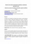 Research paper thumbnail of Internet como fuente de información académica: condiciones generales de uso