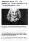 Research paper thumbnail of “Delegated Divine Rule” – On Hobbes And The Origins Of Political Theology (Jonathan Cole) | Politica.pdf