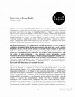 Research paper thumbnail of Intervista a Remo Bodei (Nov. 26th 2014)