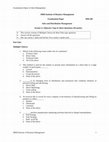 Research paper thumbnail of Examination Paper of Sales Management IIBM Institute of Business Management 1 IIBM Institute of Business Management Examination Paper MM.100 Sales and Distribution Management