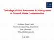 Research paper thumbnail of Toxicological Risk Assessment & Management of Ground-Water Contamination