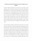 Research paper thumbnail of CONTEXTUALISATION OF ENGLISH LANGUAGE IN NIGERIA