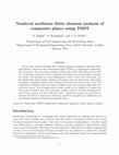 Research paper thumbnail of Nonlocal nonlinear finite element analysis of composite plates using TSDT