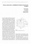 Research paper thumbnail of Forma, construcción y estabilidad del cimborrio de la Seo de Zaragoza