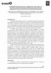 Research paper thumbnail of DETERMINANTES BIOLÓGICOS E AMBIENTAIS ASSOCIADOS AO DESENVOLVIMENTO NEUROPSICOMOTOR DE CRIANÇAS DAS UNIDADES DE EDUCAÇÃO INFANTIL DO MUNICÍPIO DE BELÉM