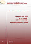 Research paper thumbnail of Maci Stefania M. / Sala Michele (eds). Genre Variation in Academic Communication. Emerging Disciplinary Trends. (2012)