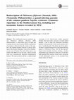 Research paper thumbnail of Redescription of Philometra filiformis (Stossich, 1896) (Nematoda: Philometridae), a gonad-infecting parasite of the common pandora Pagellus erythrinus (Linnaeus)
(Sparidae) in the Mediterranean Sea, including new taxonomic features revealed by SEM